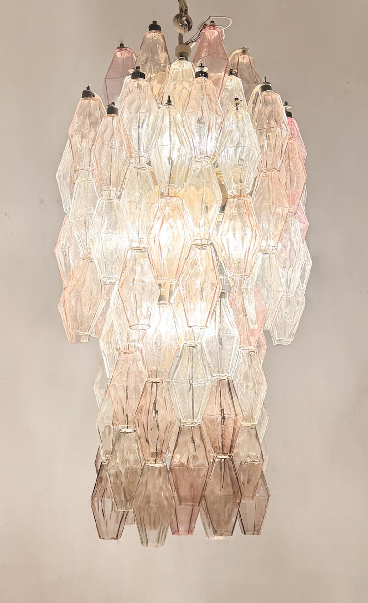 Lampadario in vetro di Murano di metà secolo 