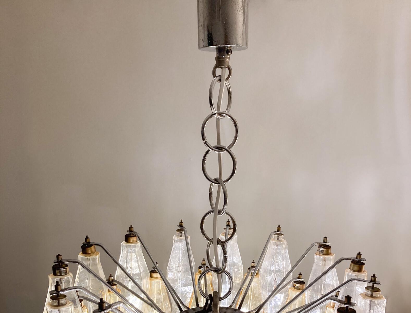 Mid-Century moderno Lampadario in vetro di Murano di metà secolo 