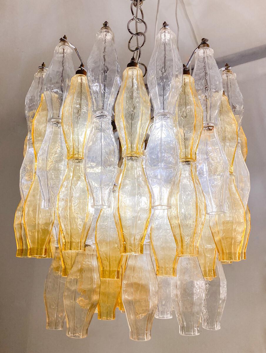Italiano Lampadario in vetro di Murano di metà secolo 