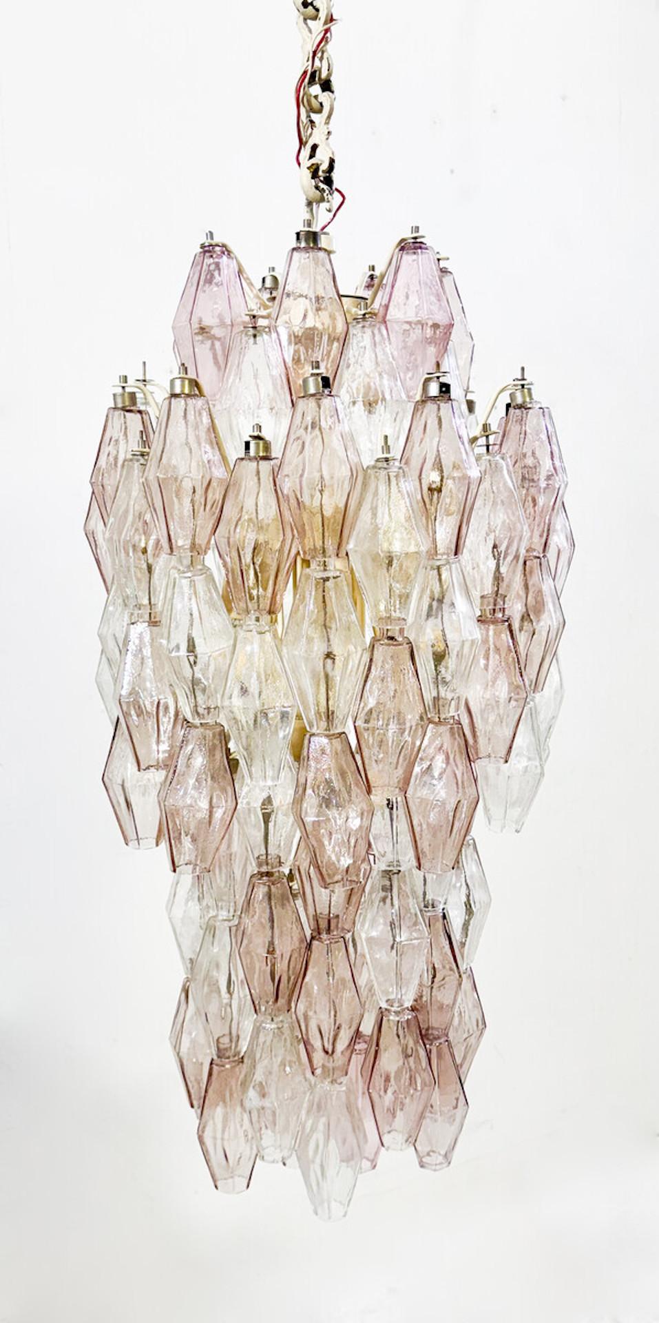 Italiano Lampadario in vetro di Murano di metà secolo 