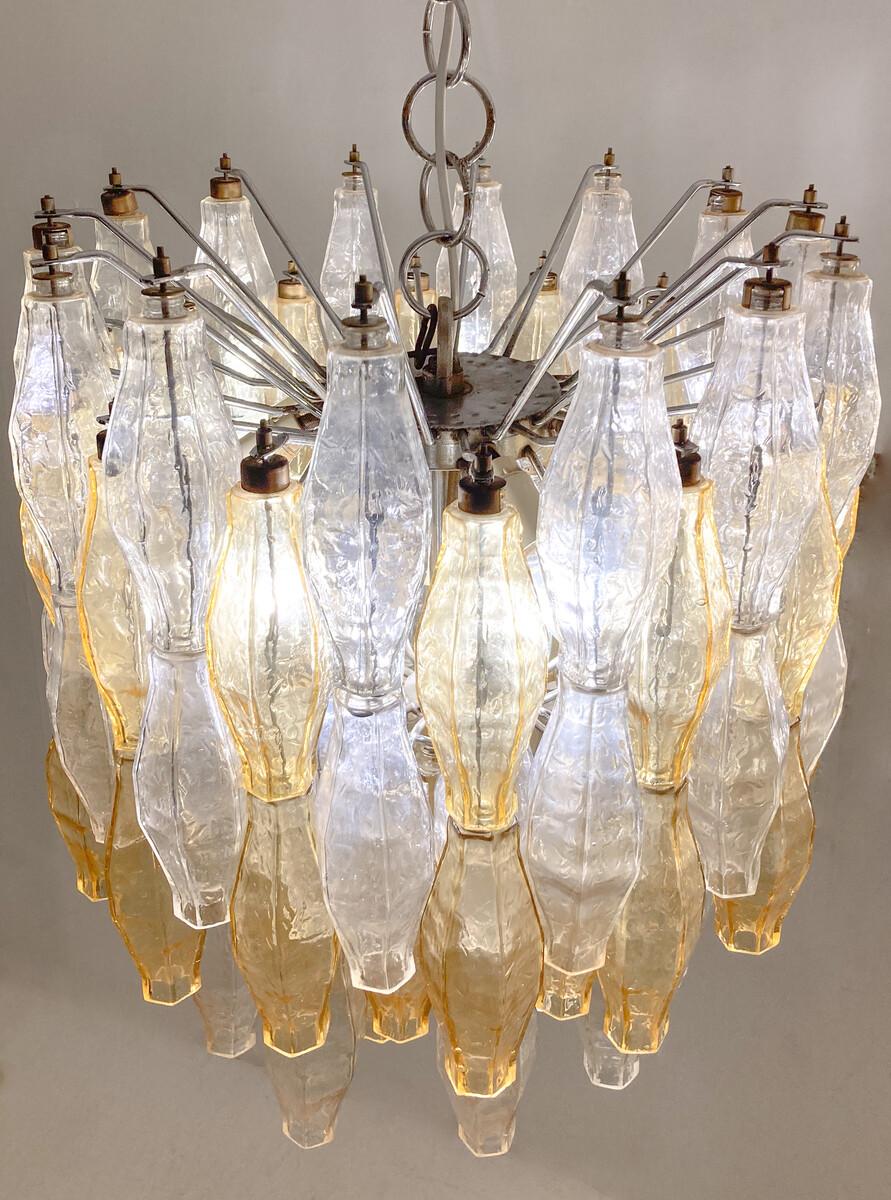 Lampadario in vetro di Murano di metà secolo 