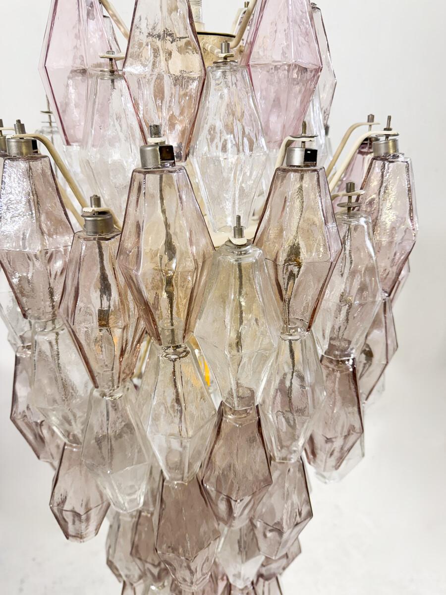 Lampadario in vetro di Murano di metà secolo 