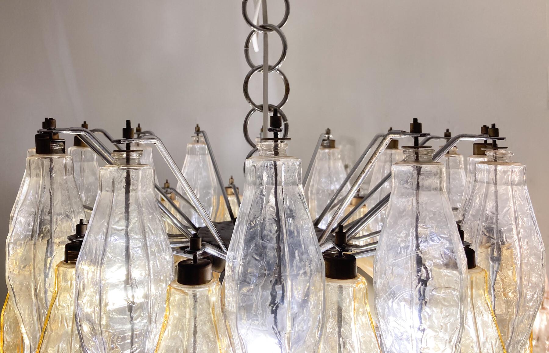 Metà XX secolo Lampadario in vetro di Murano di metà secolo 
