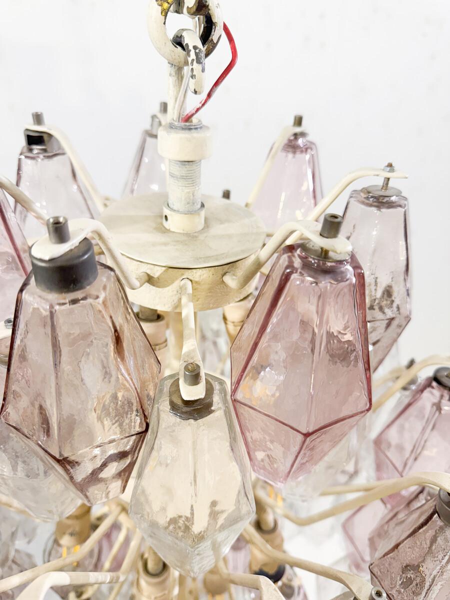 Metà XX secolo Lampadario in vetro di Murano di metà secolo 