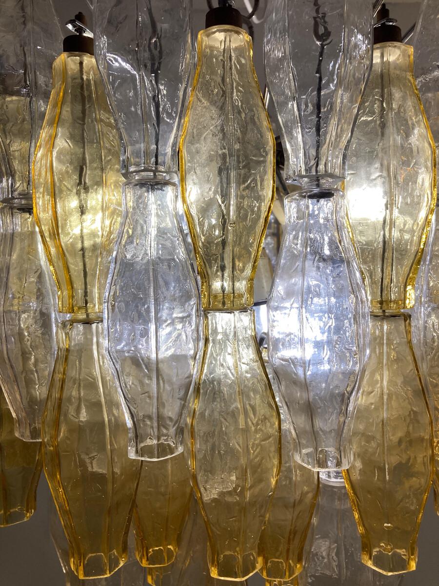 Vetro Lampadario in vetro di Murano di metà secolo 
