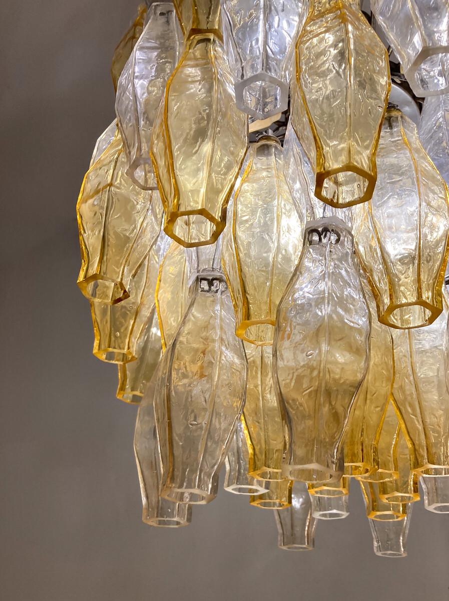 Lampadario in vetro di Murano di metà secolo 