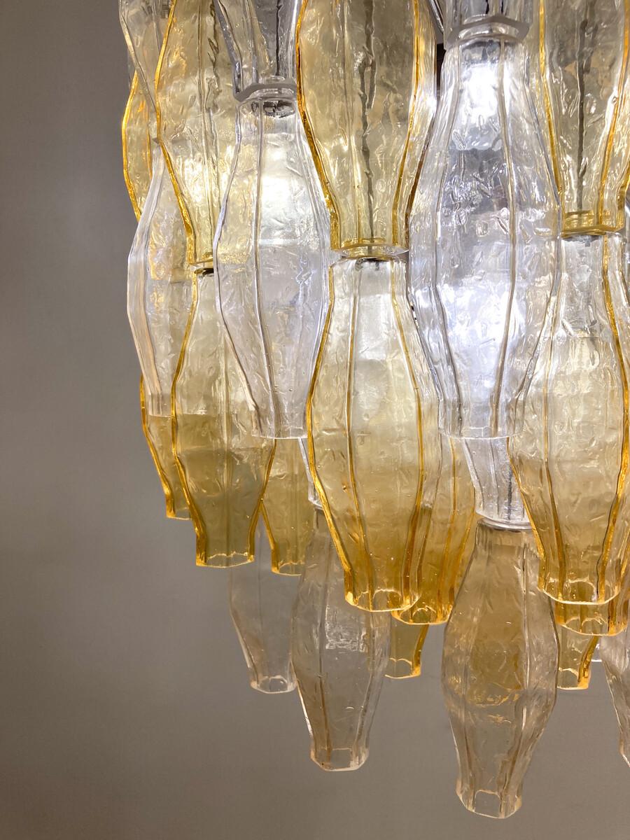 Lampadario in vetro di Murano di metà secolo 