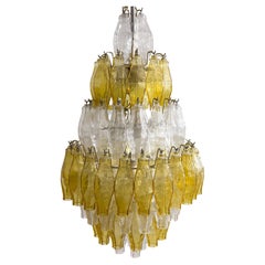 Lampadario in vetro di Murano di metà secolo "Polyhedr" di Carlo Scarpa per Venini, Italia