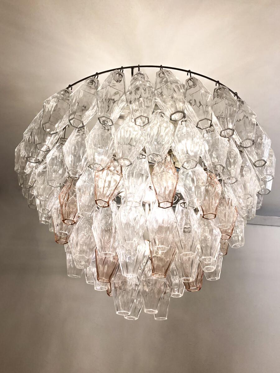 Lustre en verre de Murano du milieu du siècle 