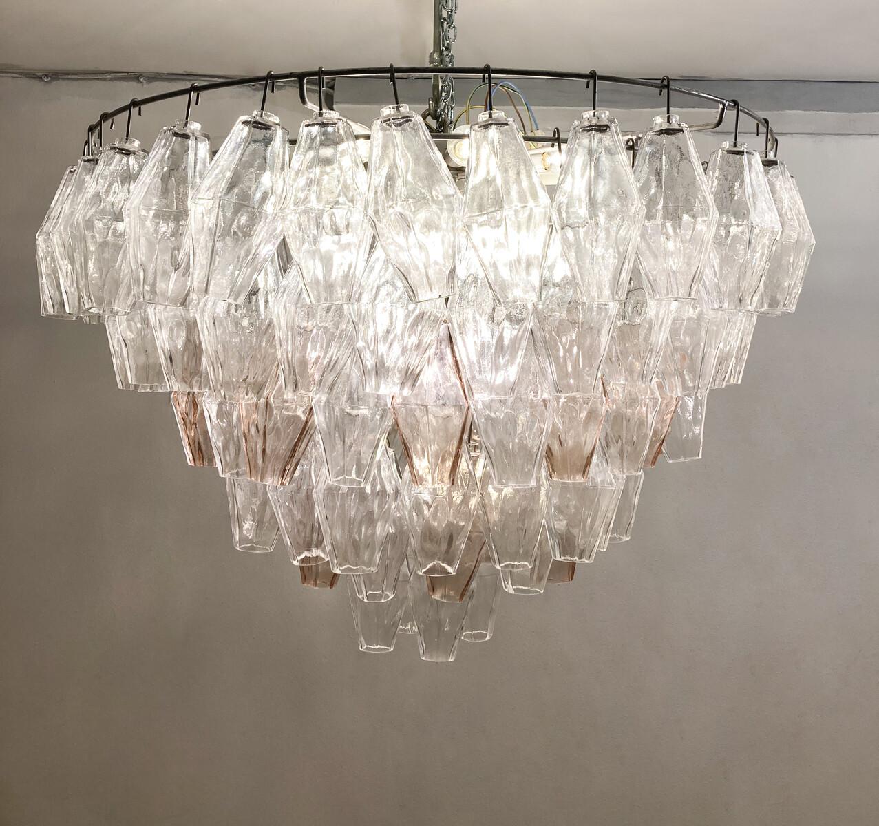 Lustre en verre de Murano du milieu du siècle 