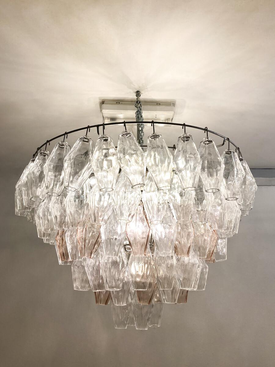 Milieu du XXe siècle Lustre en verre de Murano du milieu du siècle 