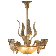 Mid Century Murano Glass Classic Shaped Chandelier