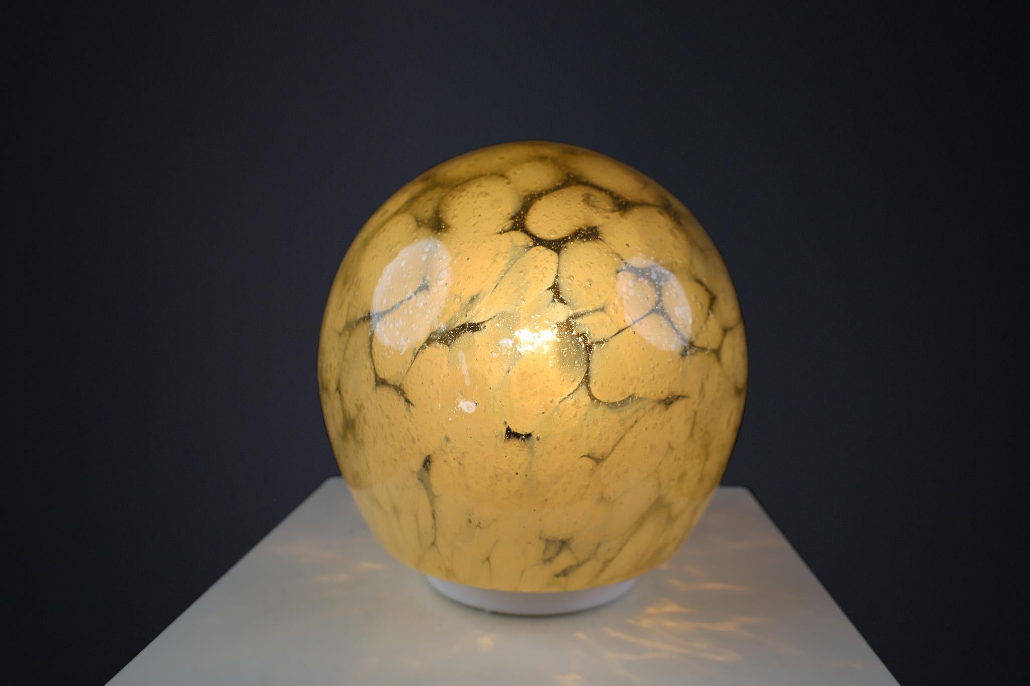 Mid-Century Murano Glass Desk/Table Lamp, Italy 1970s For Sale 1