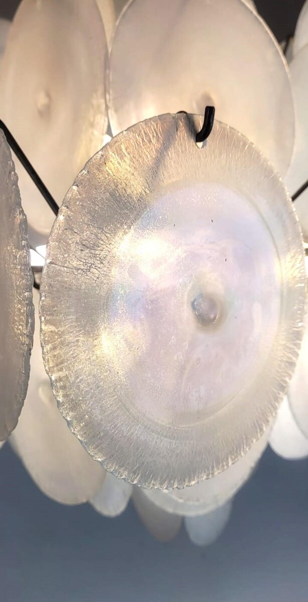 Mid-Century Murano Glass  Discs Suspension by Carlo Nason, 1960s For Sale 1