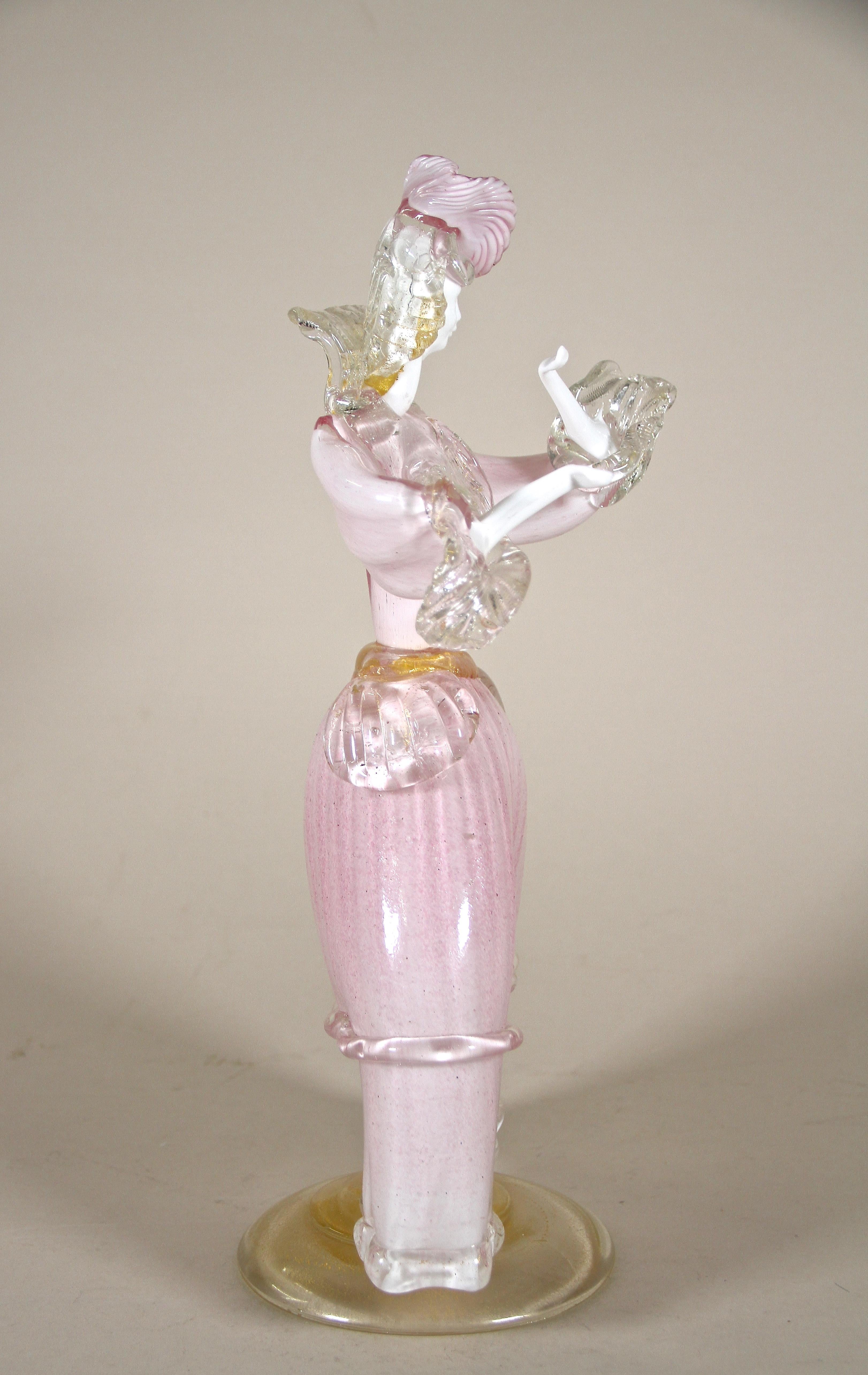 Mid-Century Murano Glass Figurine 