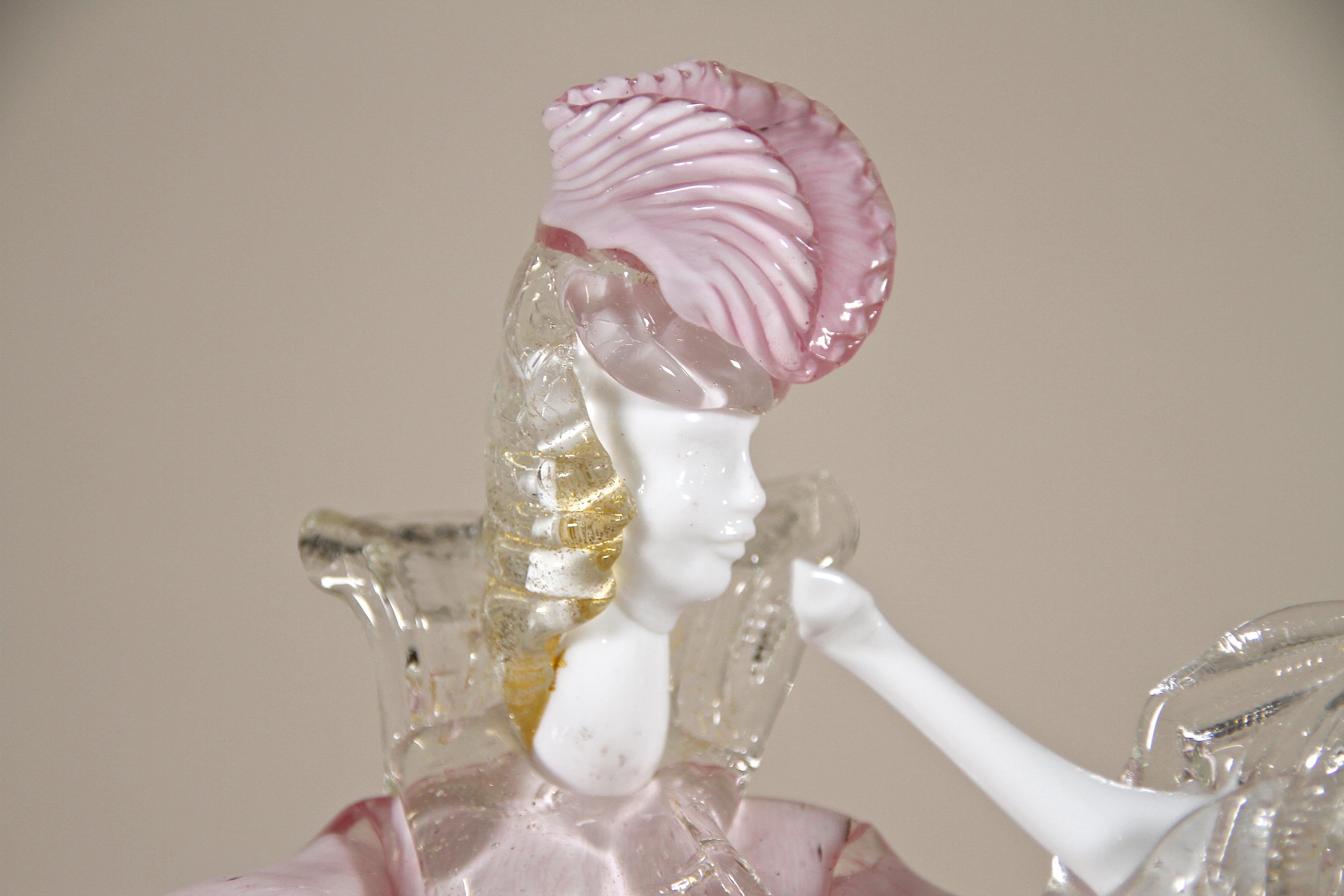 Mid-Century Murano Glass Figurine 