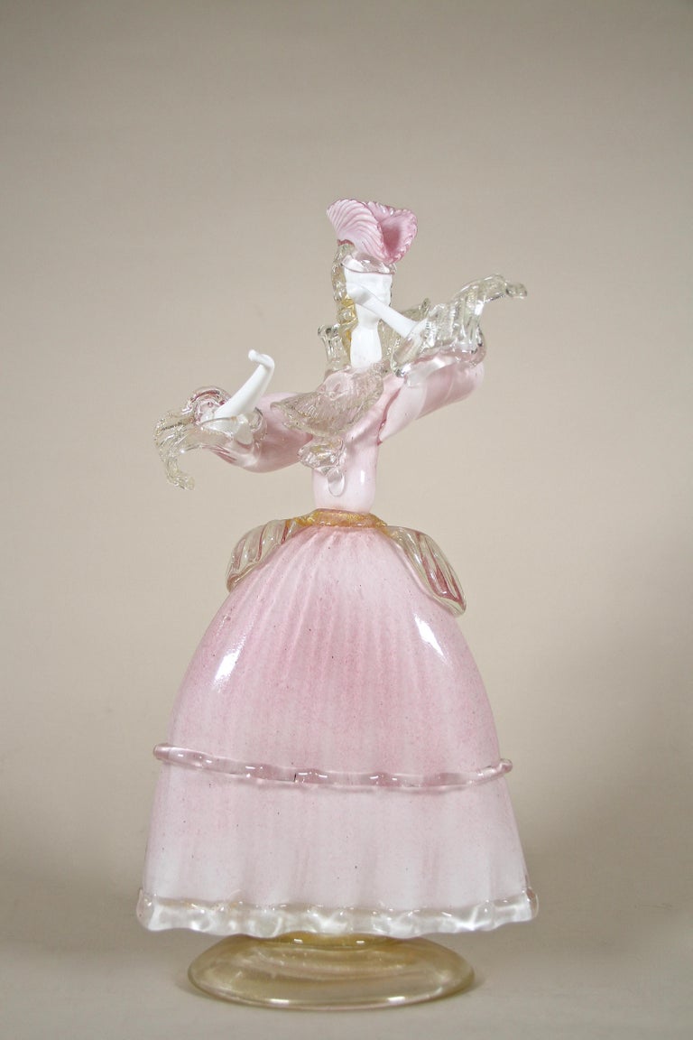 Figurines Anciennes En Verre De Murano - La Chasse Au Renard - 7 Pièces - 1940