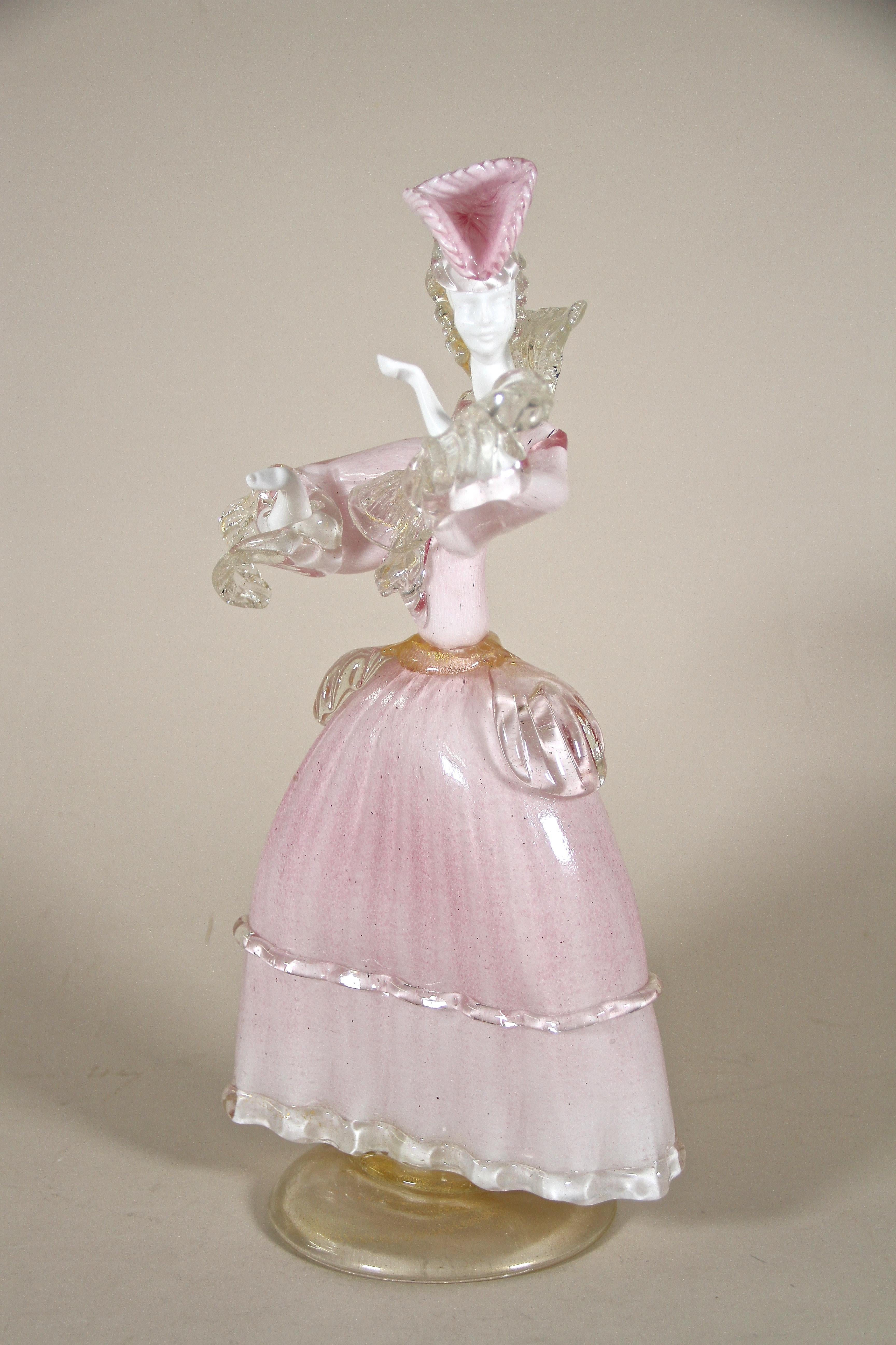 Mid-Century Murano Glass Figurine 