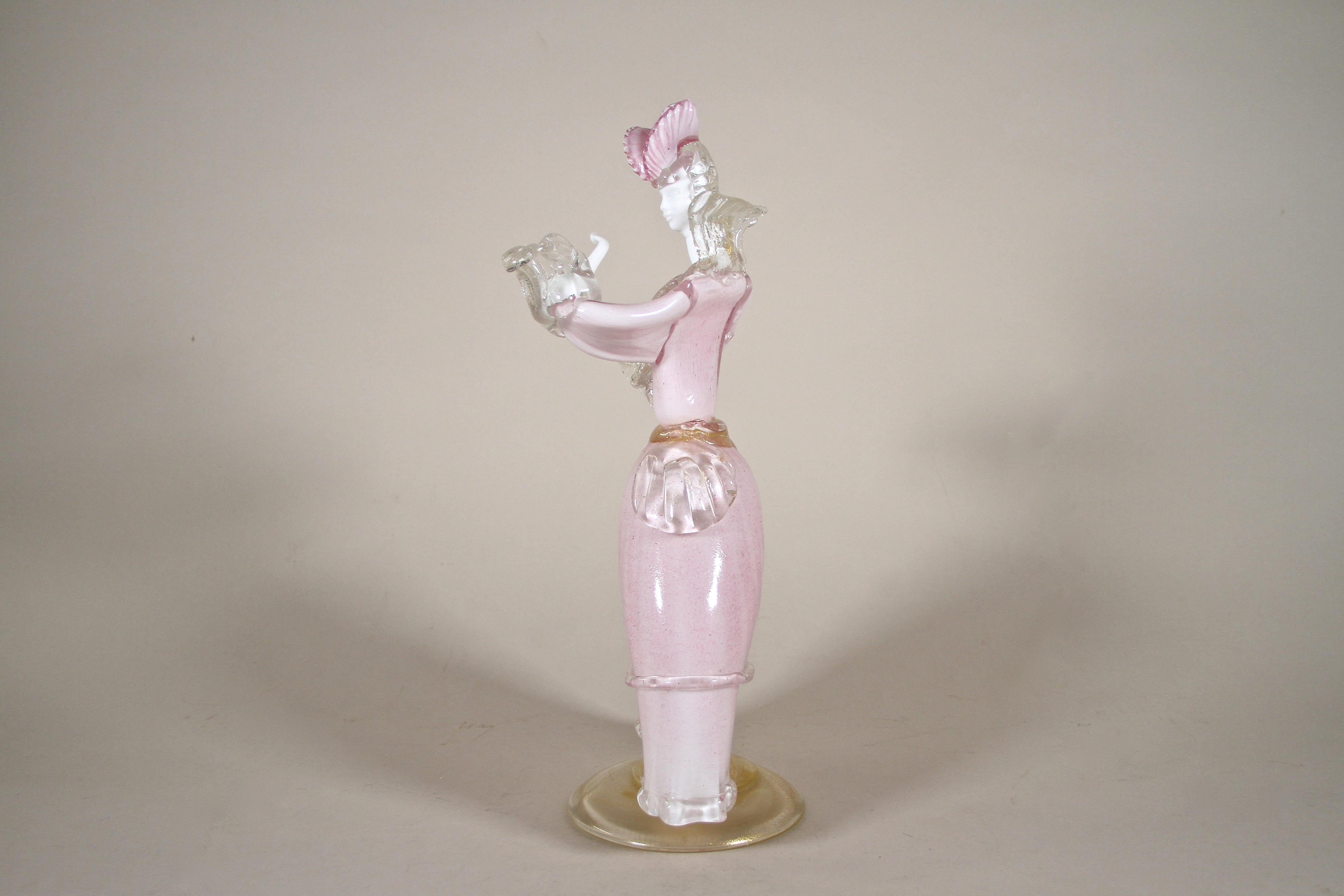 20th Century Mid-Century Murano Glass Figurine 