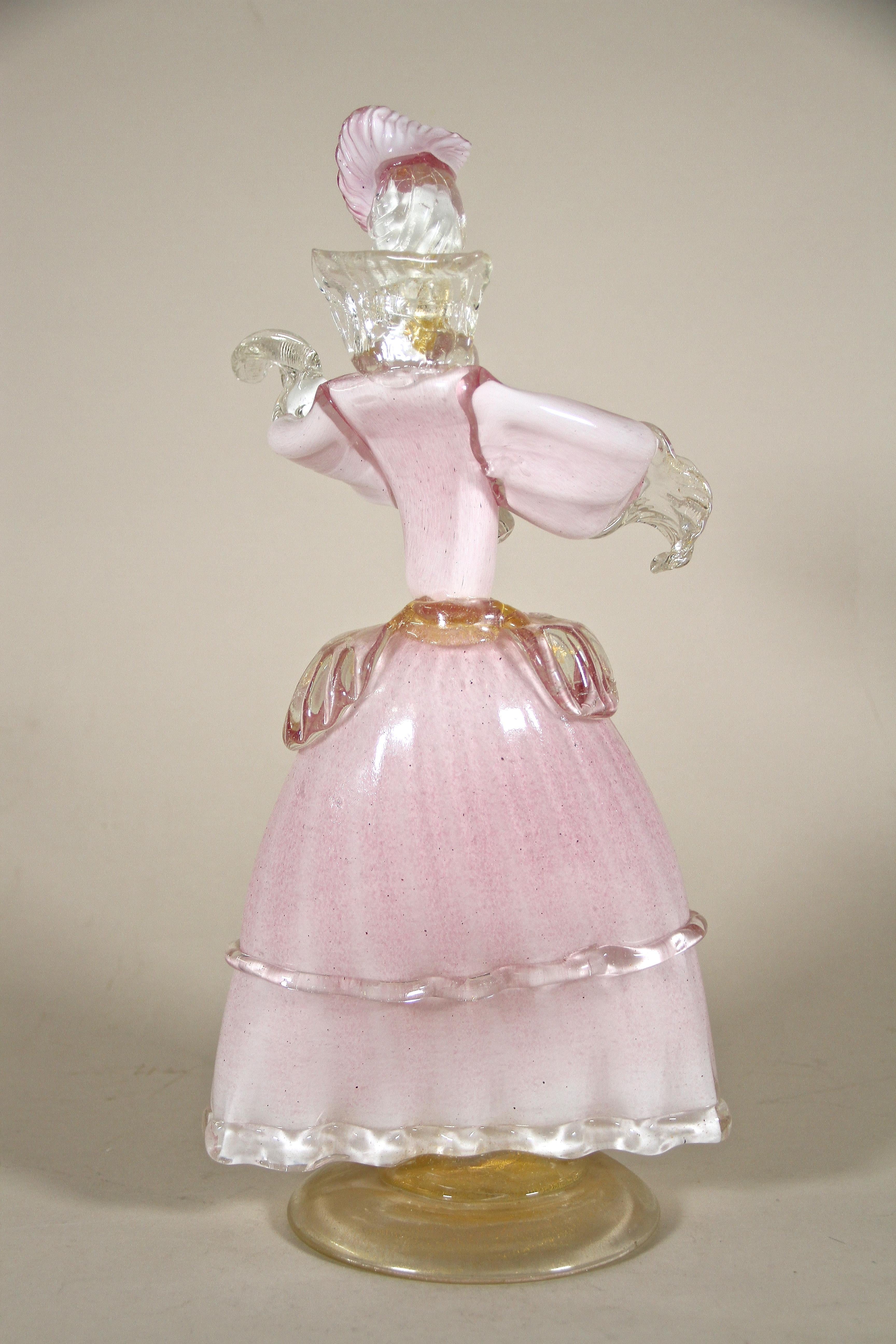 Mid-Century Murano Glass Figurine 