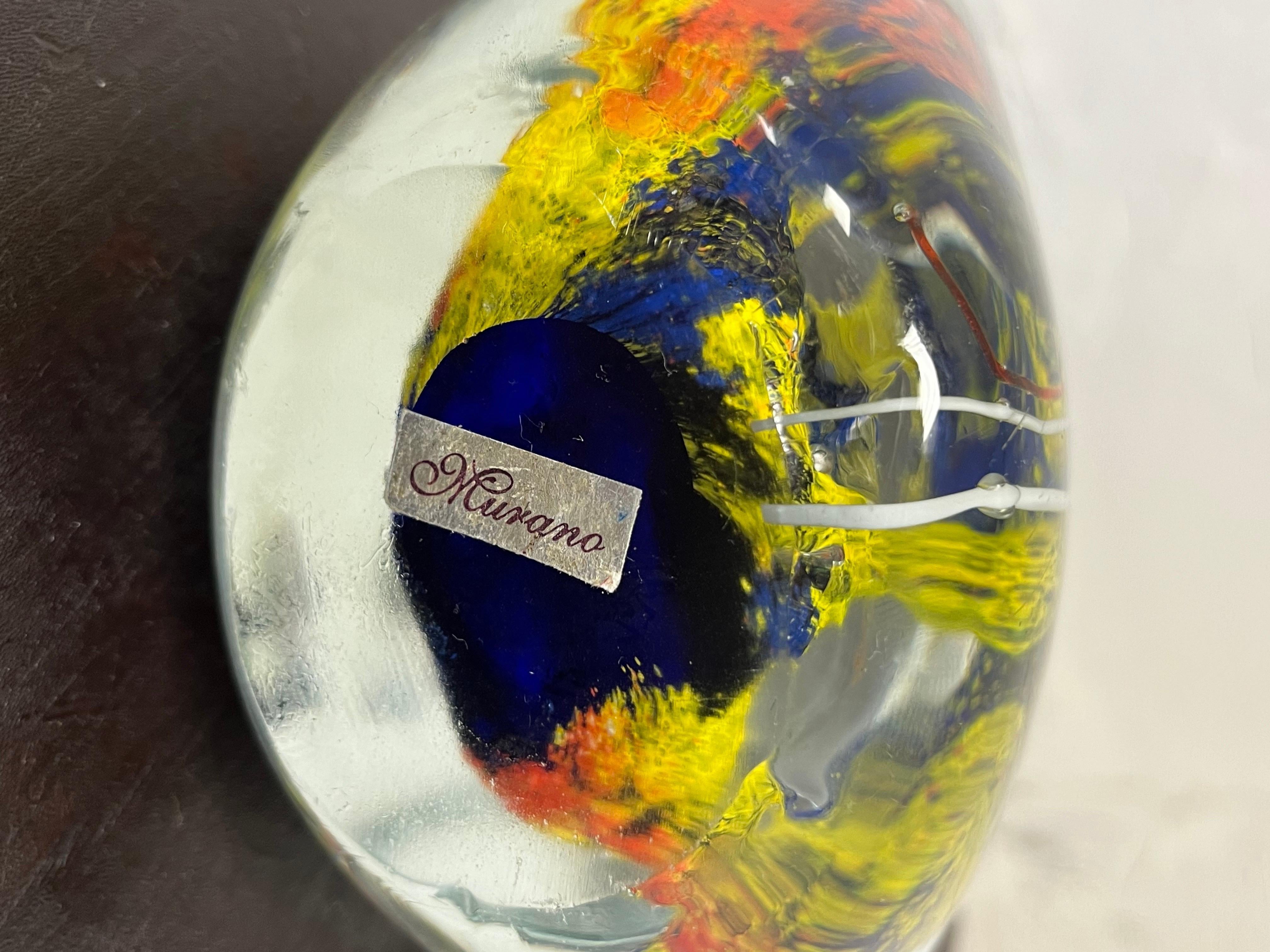 Mid Century Murano Glass Fish Aquarium Sculpture For Sale 3