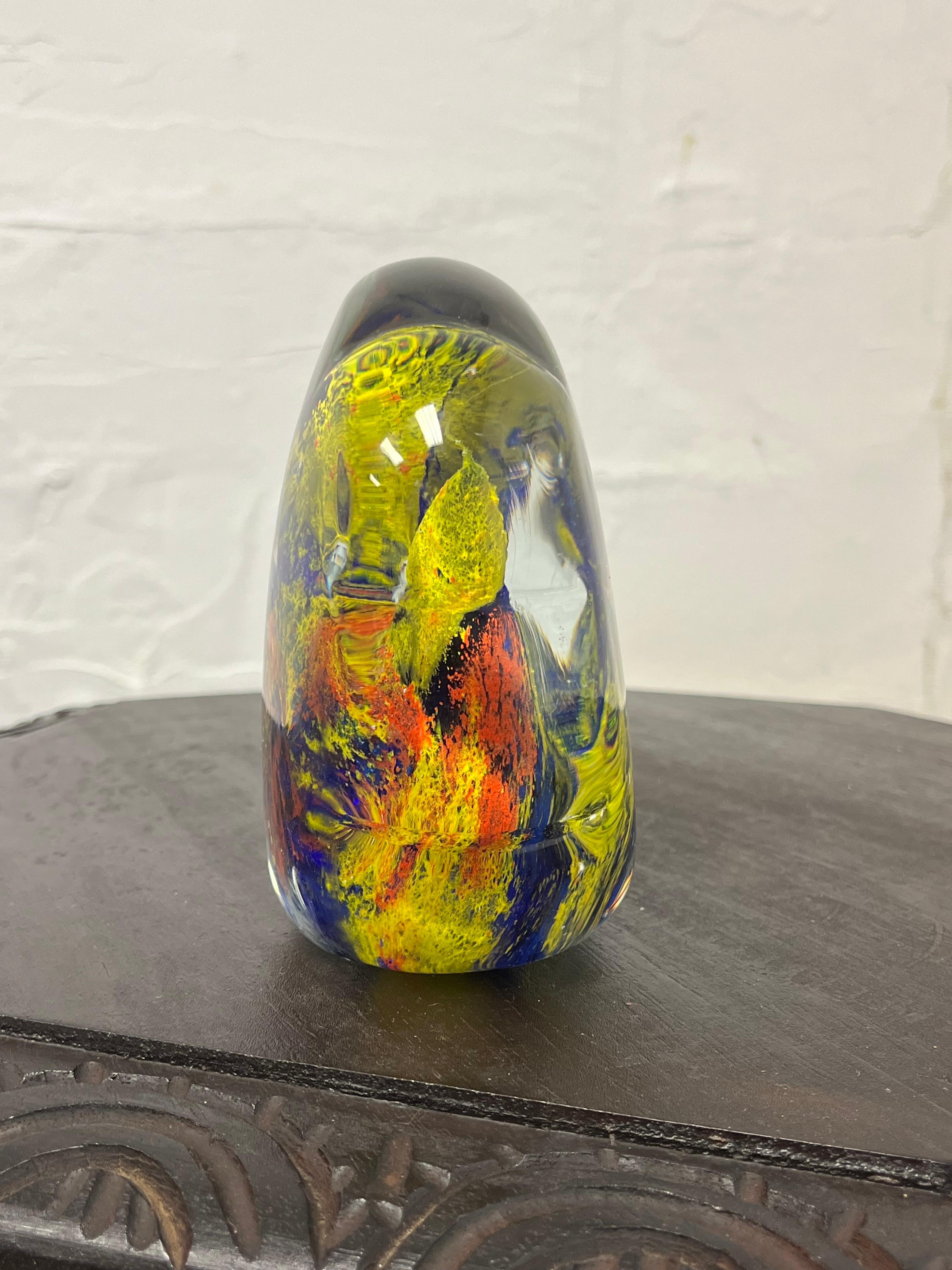 Mid Century Murano Glass Fish Aquarium Sculpture For Sale 2