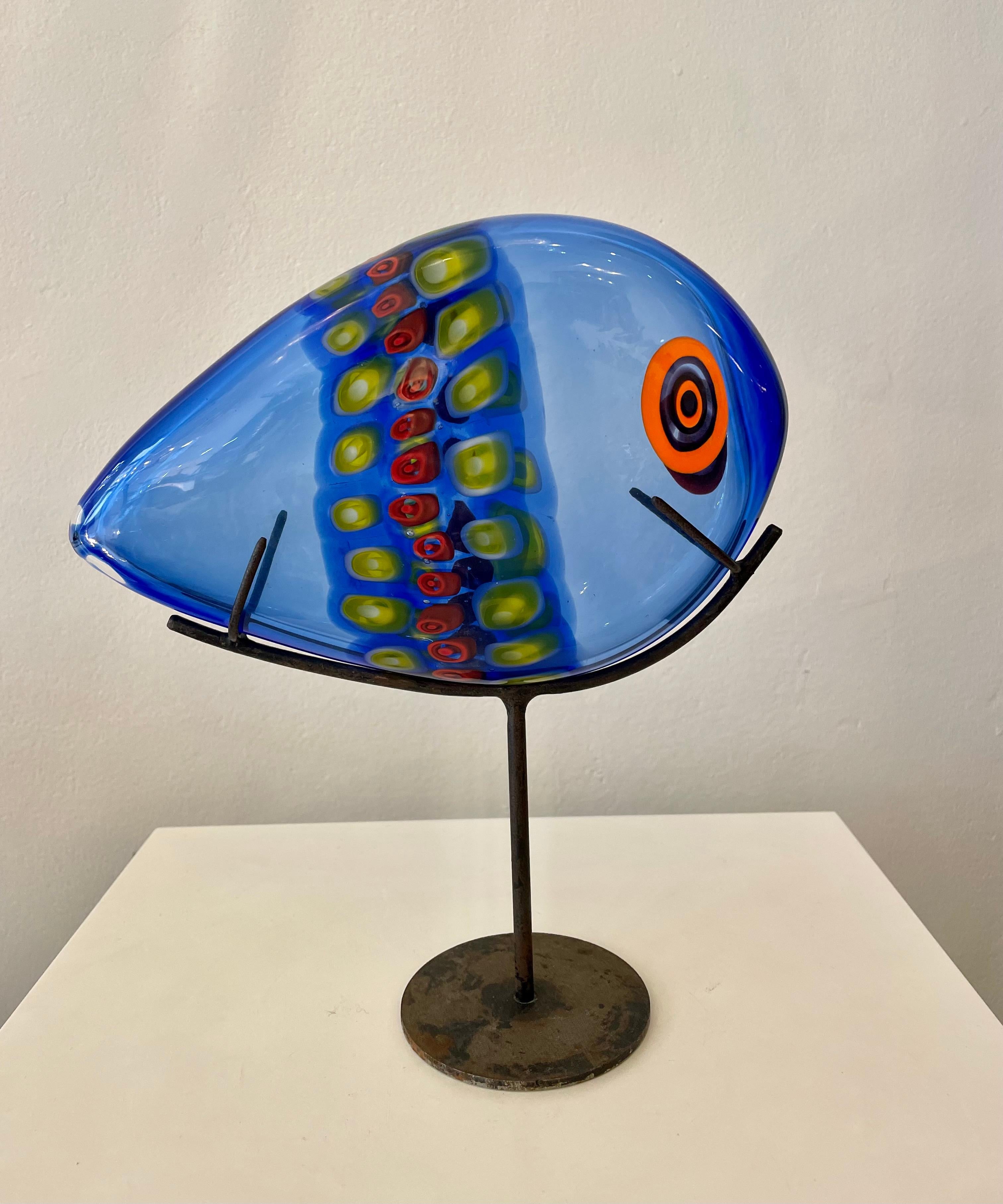 Italian Mid-Century Modern Murano  Glass Fish by Gianmaria Potenza, Murano, Italy, 1960