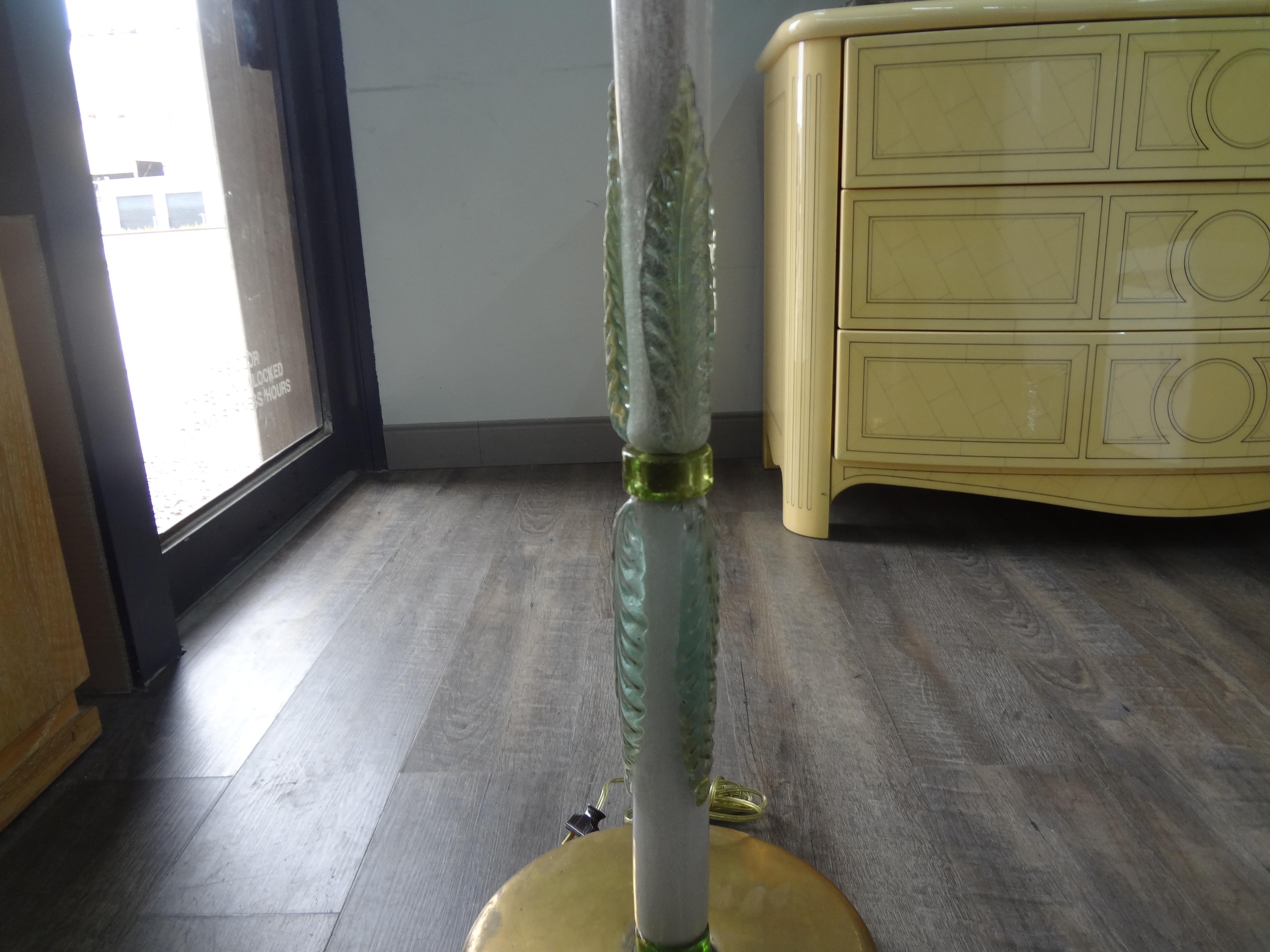 Mid-Century Modern Mid Century Murano Glass Floor Lamp For Sale