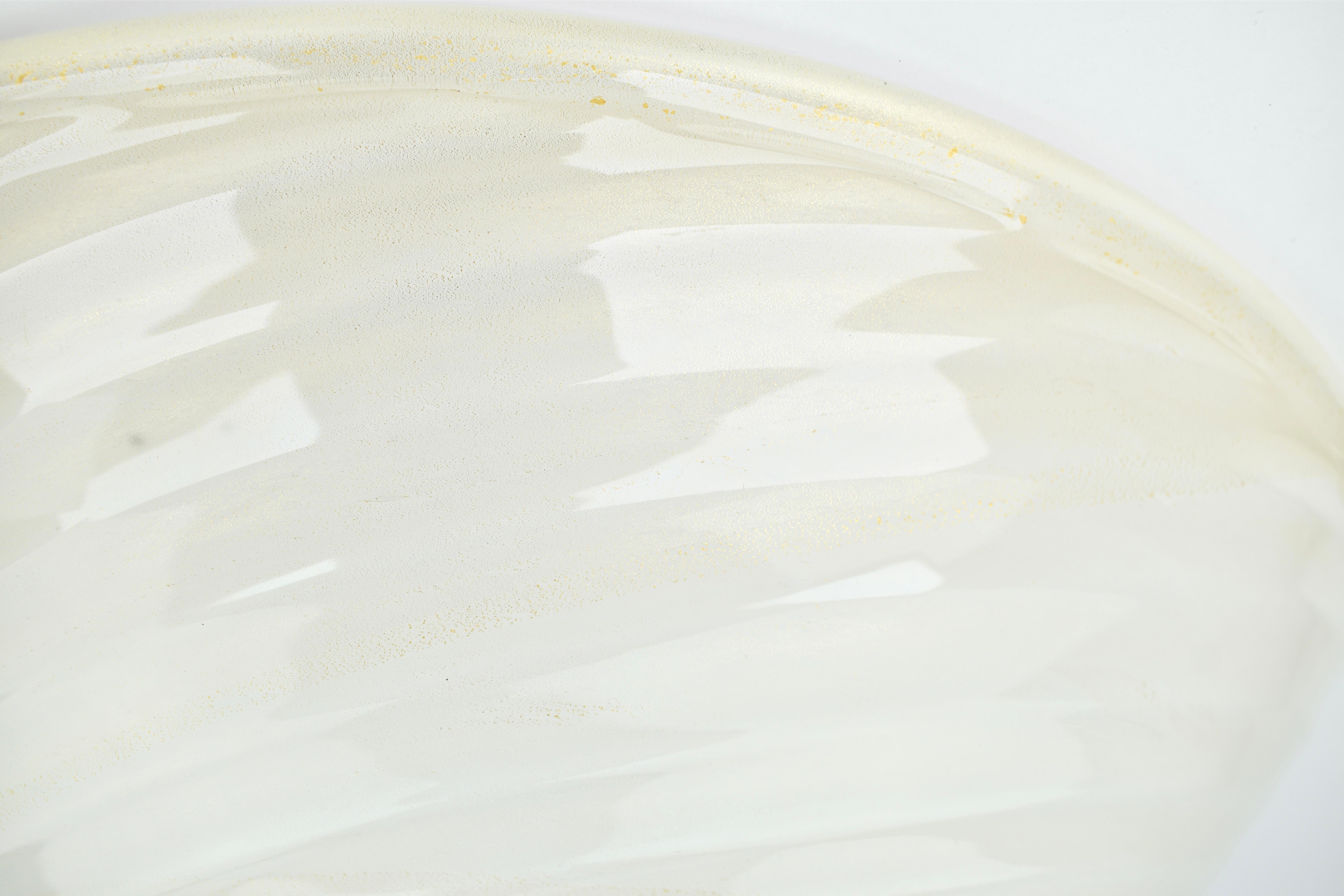 Lampada da incasso in vetro di Murano di metà secolo attribuita a Barovier&Toso, anni '50 in vendita 1