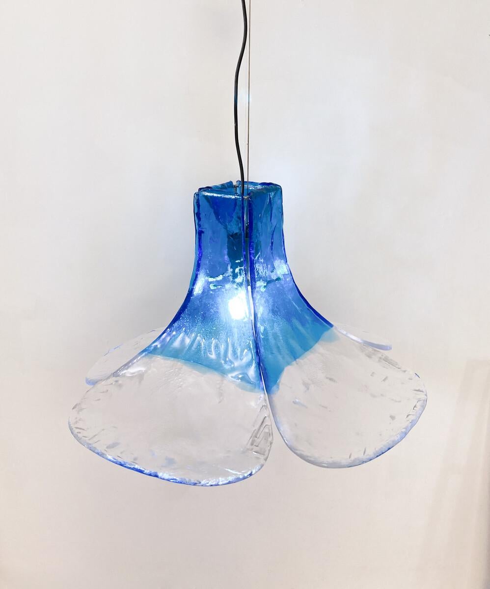 Italian Mid-Century Murano Glass Hanging Lamp by Carlo Nason, 1960s - 2 available For Sale
