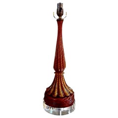 Lampe en verre de Murano du milieu du siècle par Seguso