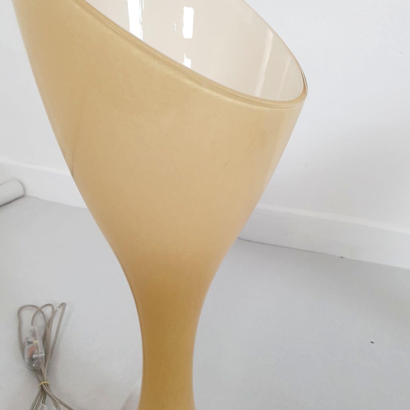 Mid Century Murano glass lamps by Vistosi - a pair For Sale 3