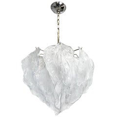 Lampadario a foglie in vetro di Murano del Medioevo