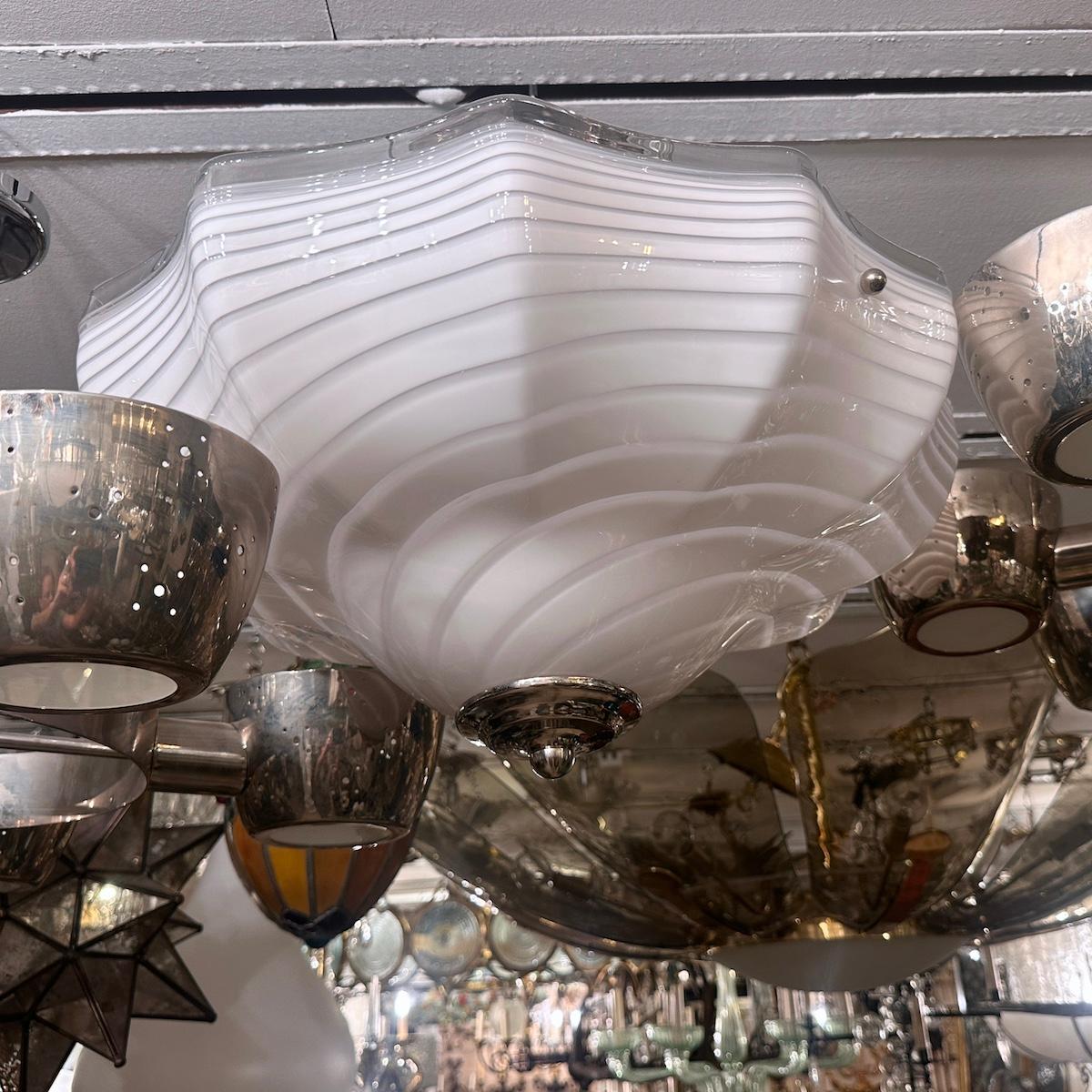 Lámpara de cristal de Murano de mediados de siglo Cristal de Murano en venta