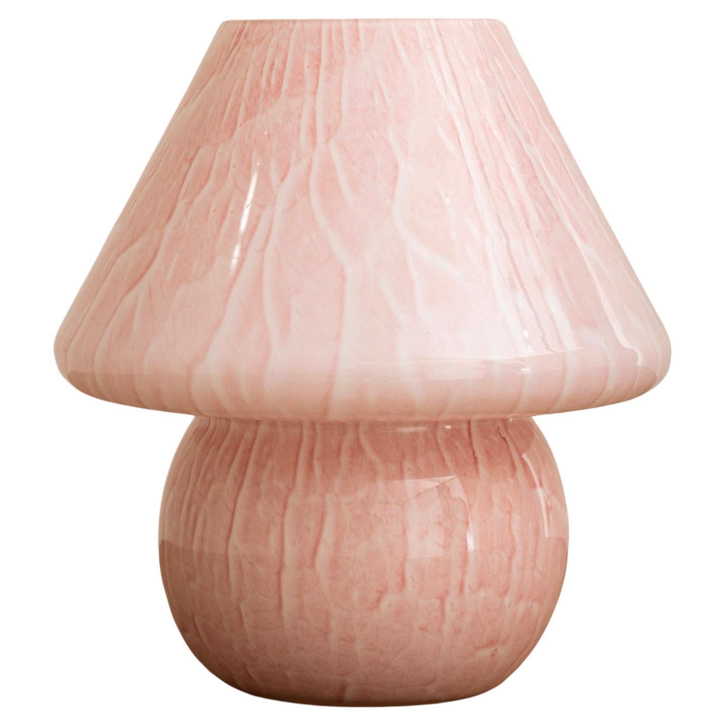 Mid Century Murano Glass Mushroom Lamp