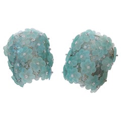 Mid Century Murano Glass Pair of Italian Sconces