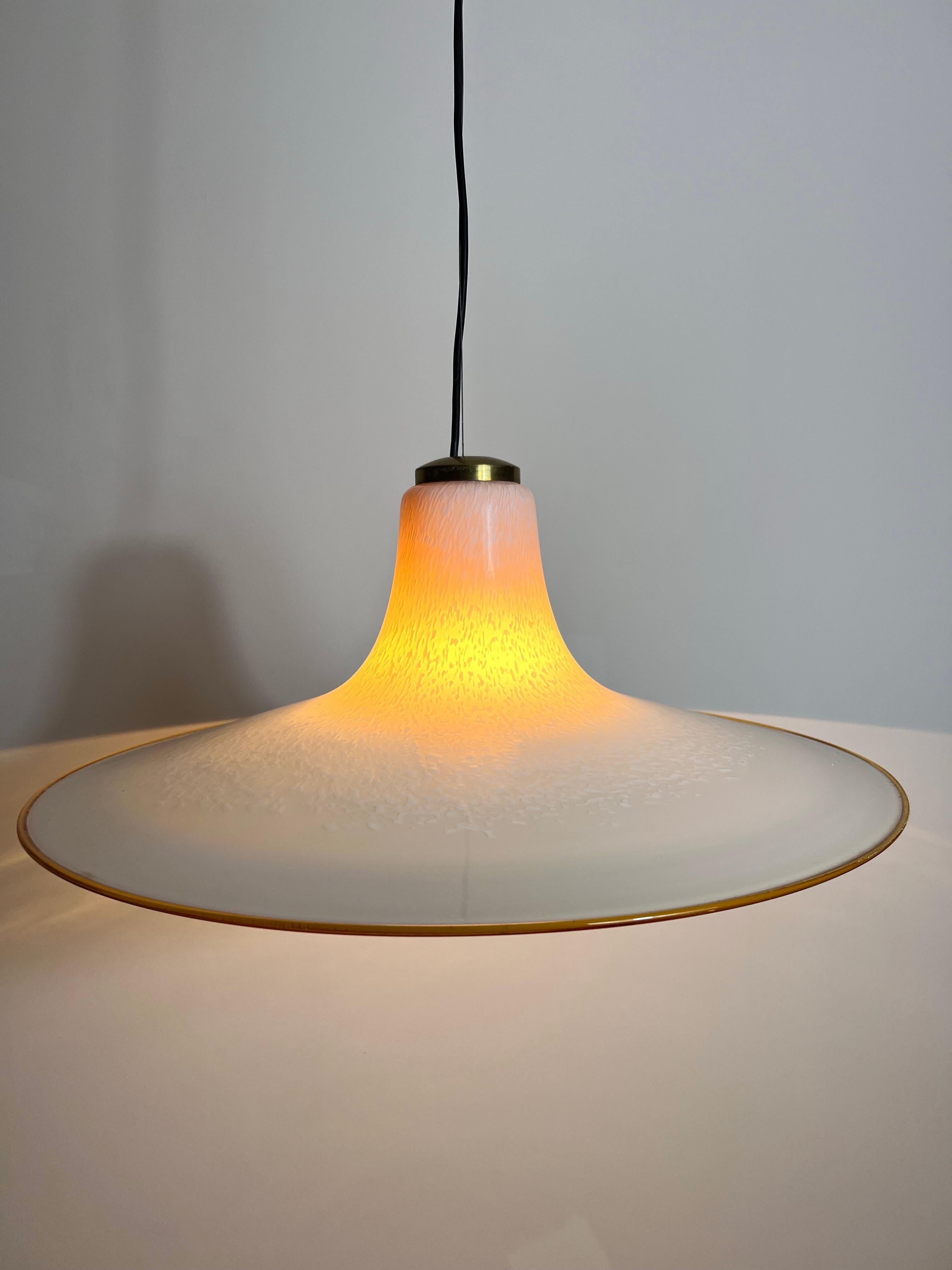 Lampada a sospensione in vetro di Murano di metà secolo, anni '60, Italia in vendita 3