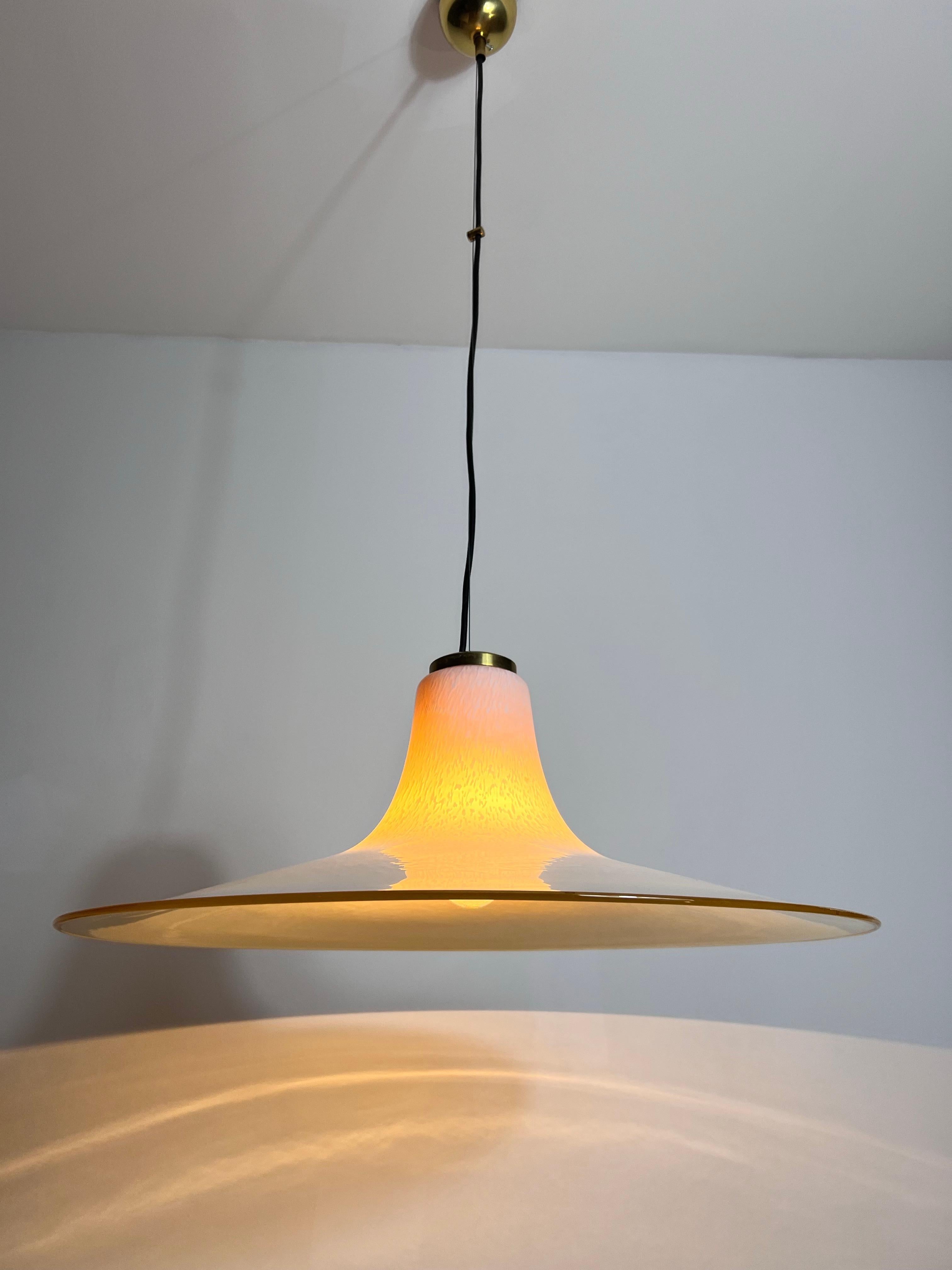 Lampada a sospensione in vetro di Murano di metà secolo, anni '60, Italia in vendita 4