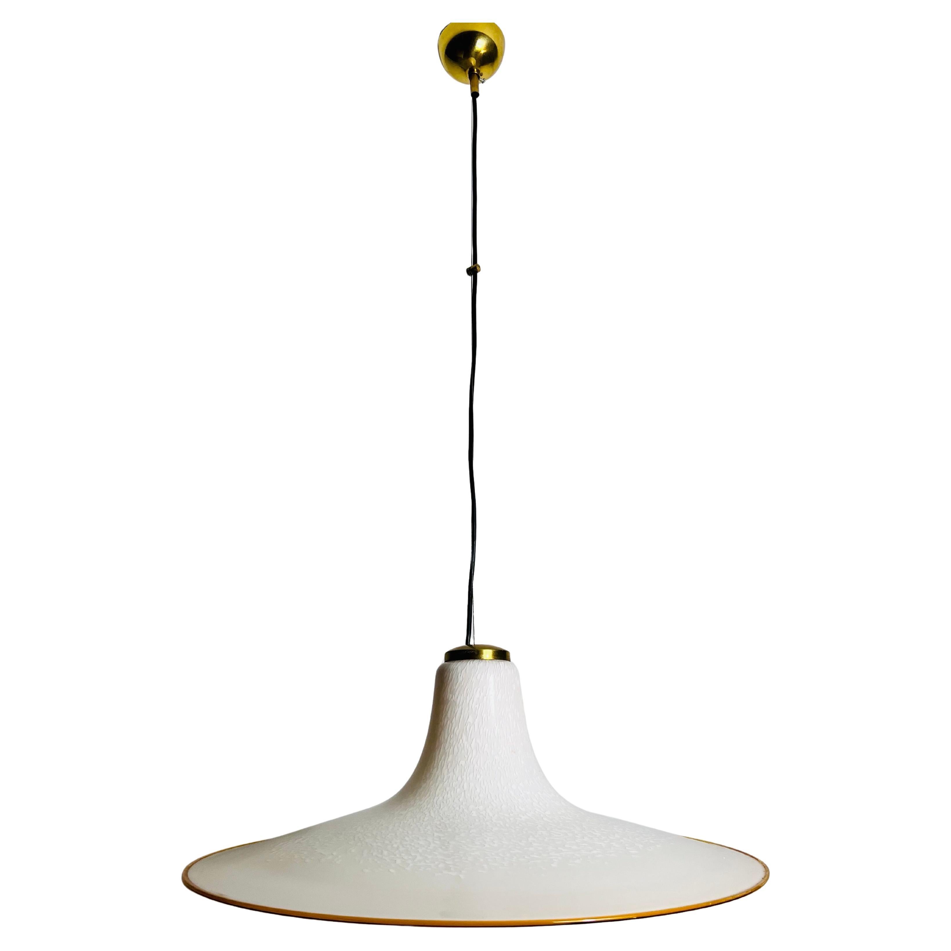 Lampe suspendue en verre de Murano du milieu du siècle, années 1960, Italie