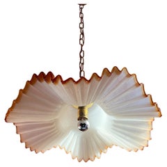 Mid Century Murano Glas Pendelleuchte von De Majo Murano Venedig Italien 1970er