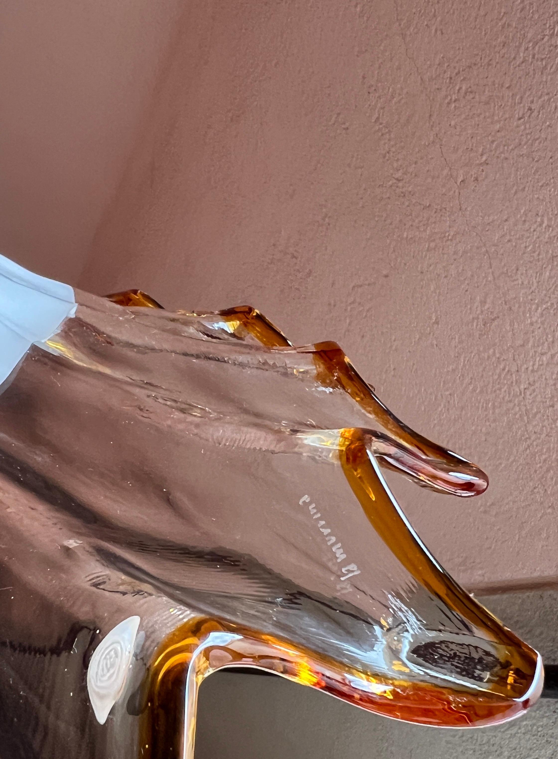 Mid Century Murano Glass Pendant Lamp by La Murrina Murano Venice Italy 1970s For Sale 11