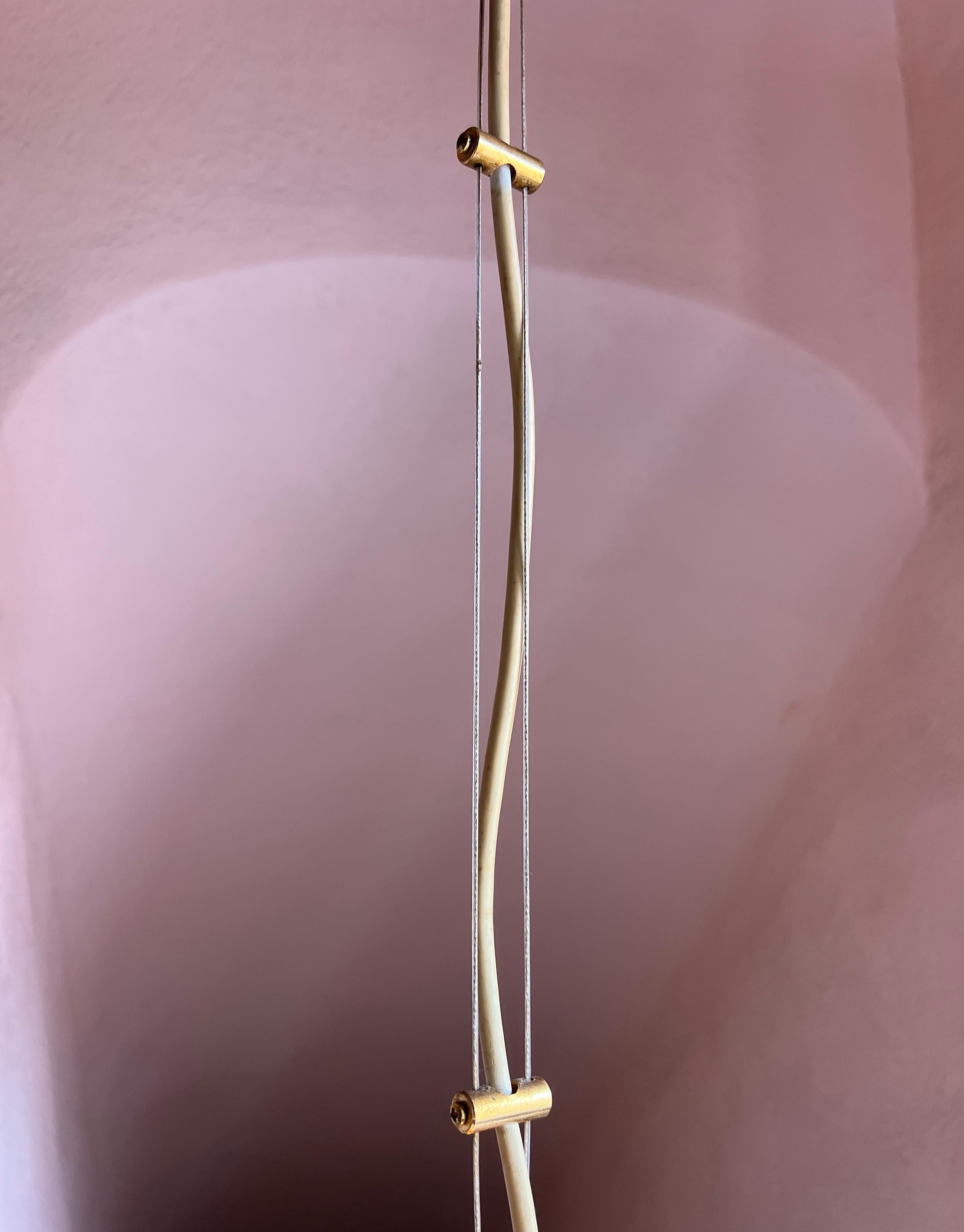 Mid Century Murano Glass Pendant Lamp by La Murrina Murano Venice Italy 1970s For Sale 13