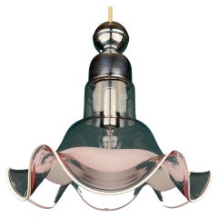 Mid-Century Murano Glass Pendant Lamp by Vistosi Italy 1970s