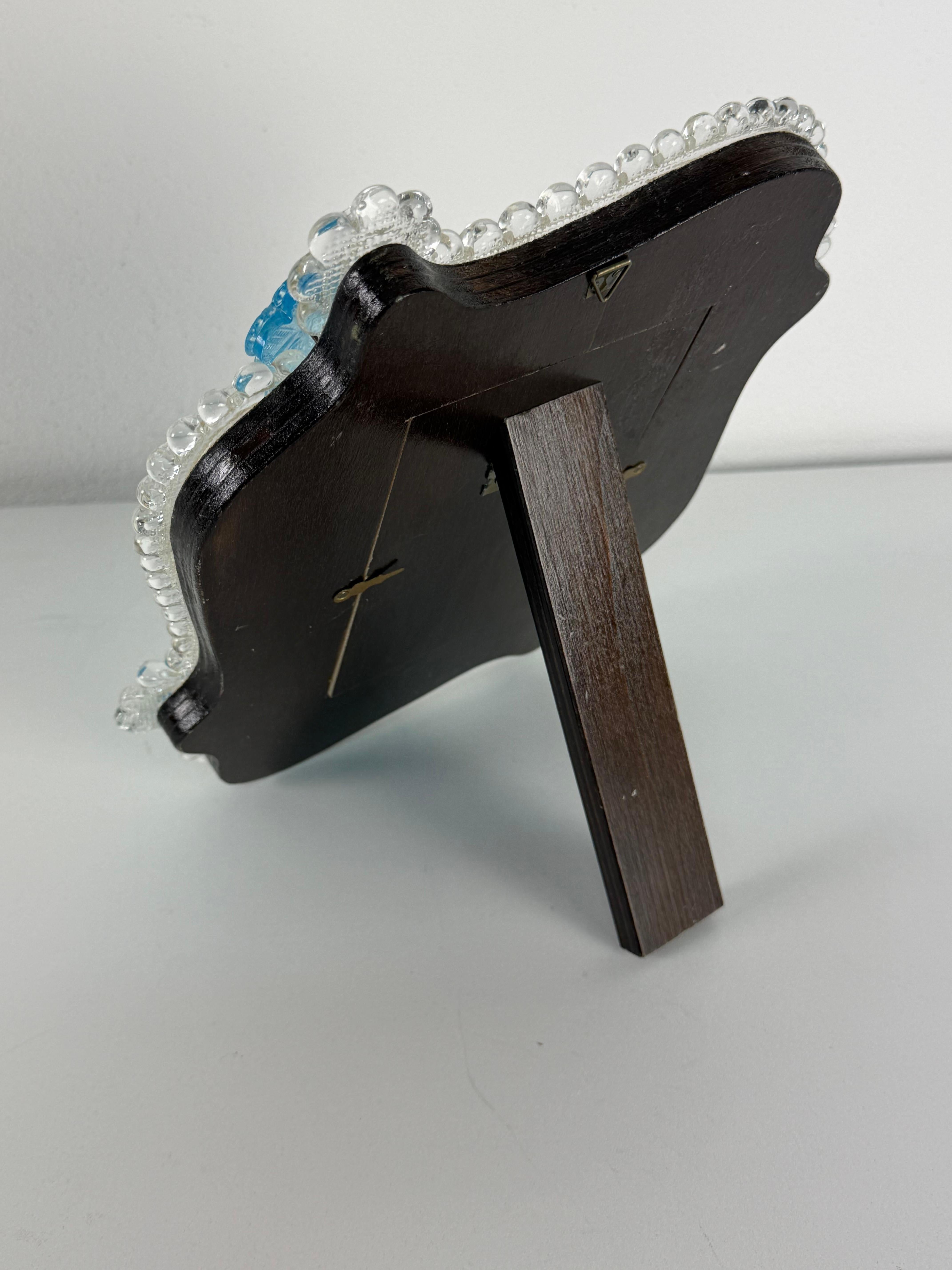 Cadre photo en verre de Murano du milieu du siècle, années 1950 Bon état - En vente à Palermo, IT