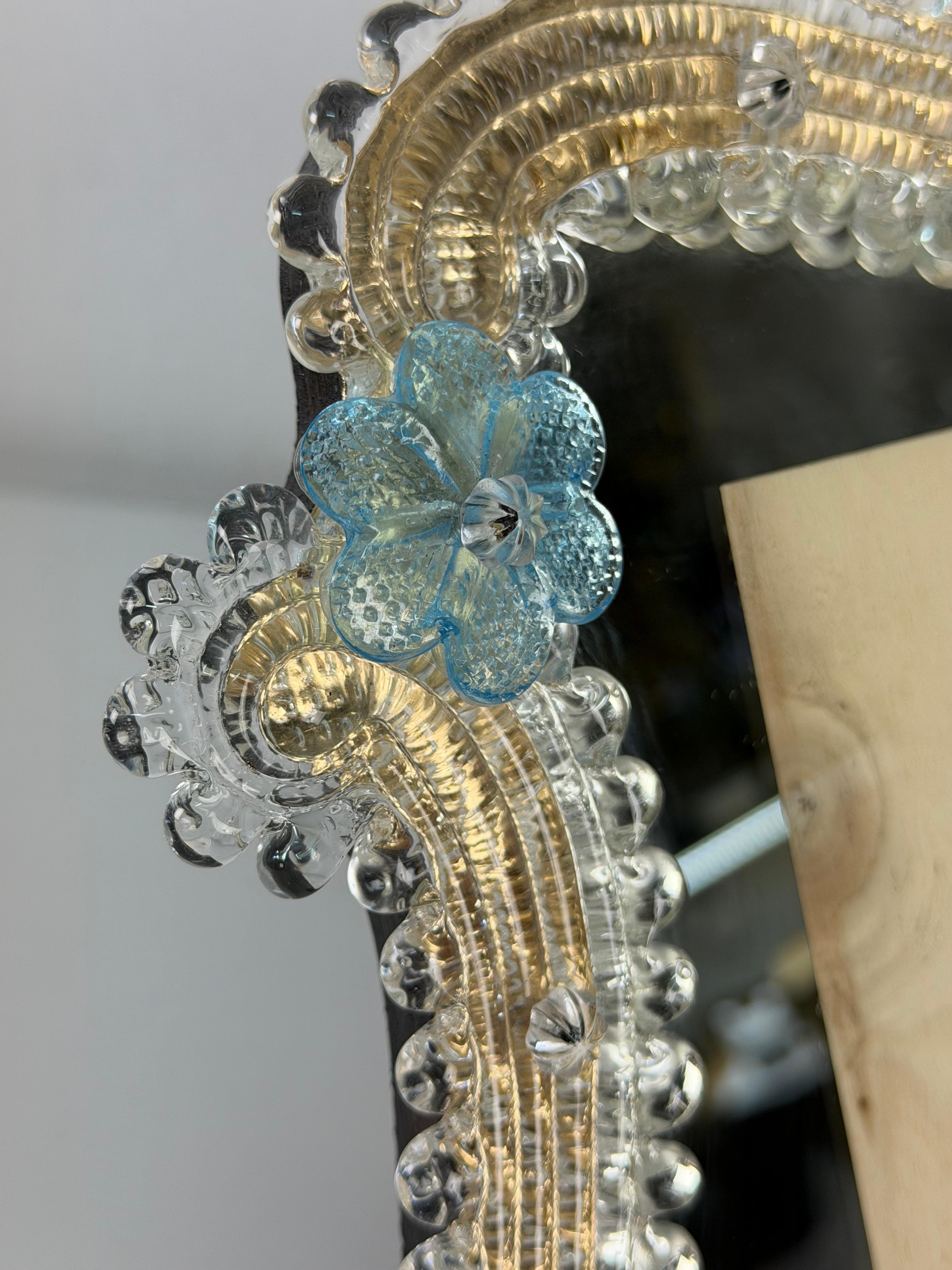 Cadre photo en verre de Murano du milieu du siècle, années 1950 en vente 1