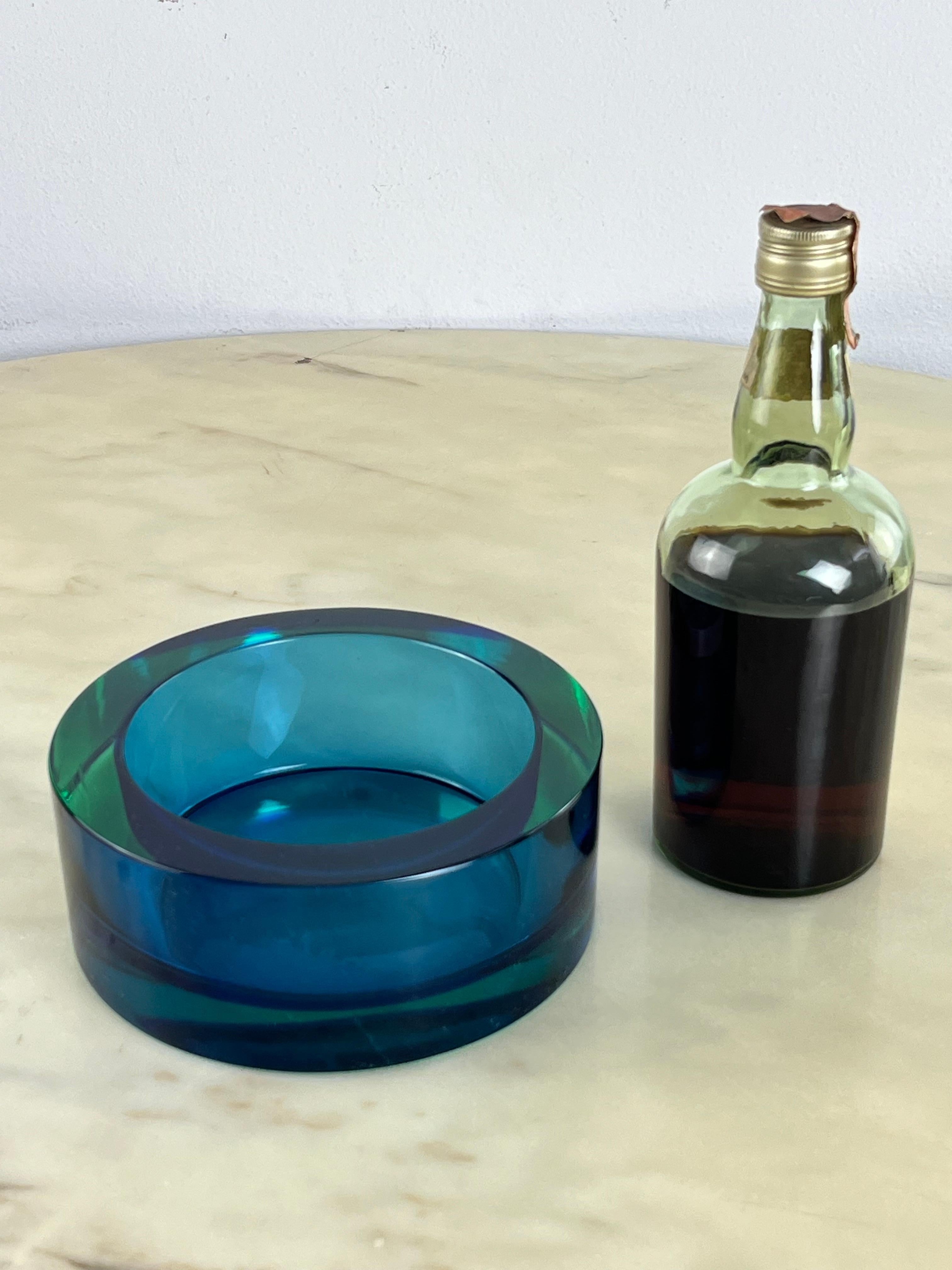 Plateau de poche en verre de Murano du milieu du siècle 1960 Design italien Bon état - En vente à Palermo, IT