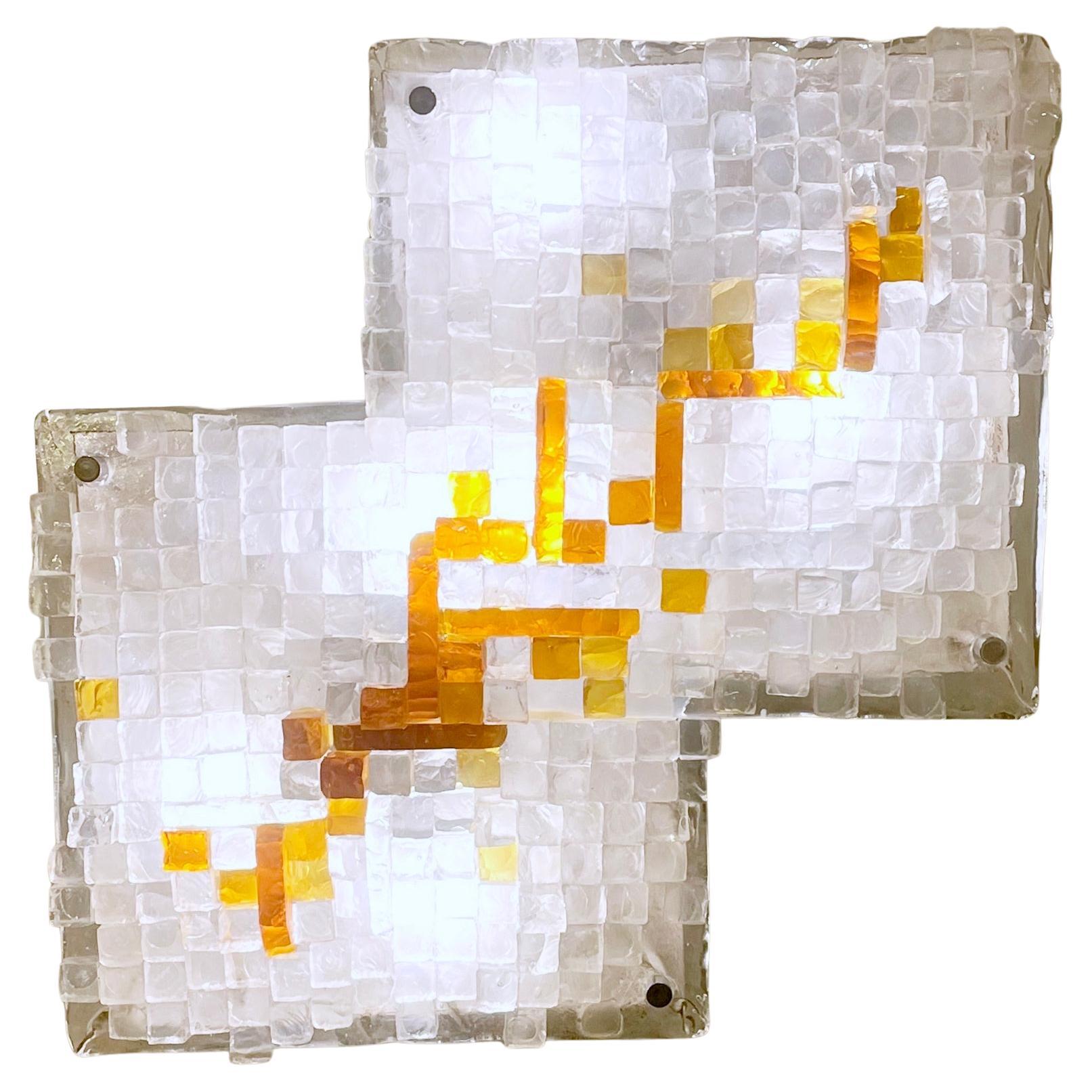 Mid-century Murano glass sconce by Poliarte - Italy 1970s