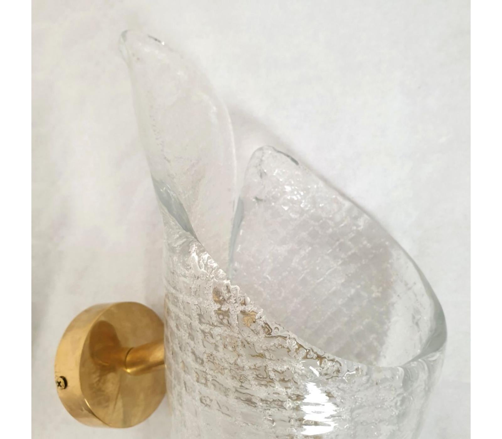 Mid Century Murano glass sconces - a pair For Sale 1