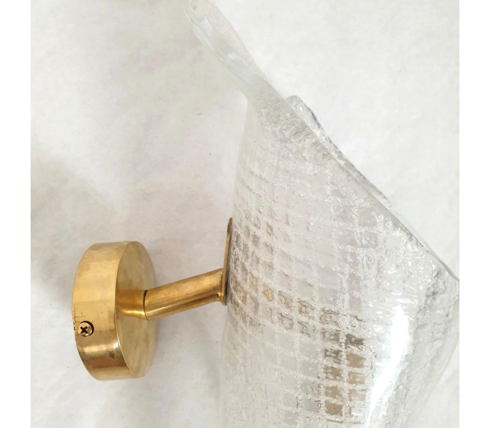 Mid Century Murano glass sconces - a pair For Sale 2