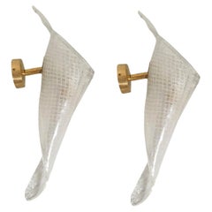 Mid Century Murano glass sconces - a pair